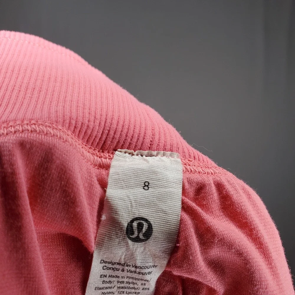 Lululemon Dance Studio Pants 8 Sakura Pink Lined Athleisure Jogger *Flaw